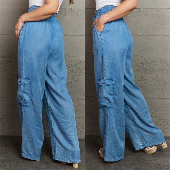 Denim Cargo Pants - Picture 7 of 14